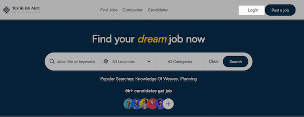 candidate account creation step one