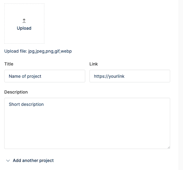 candidate project detail