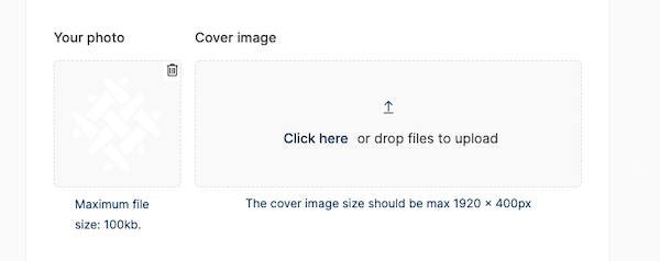 candidate upload your profile image