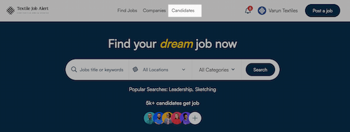 employer docs find candidate click candidate
