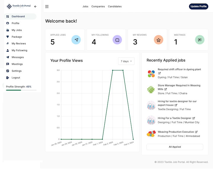 candidate help candidate dashboard overview