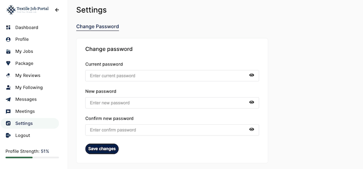 candidate help dashboard overview setting
