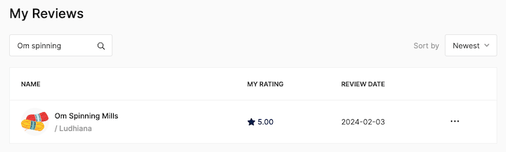 candidate help manage review filter review