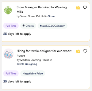candidate help result of work experience filter