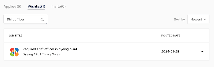 candidate help wishlist jobs manage jobs filter jobs