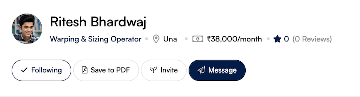 employer help invite candidate click invite ritesh