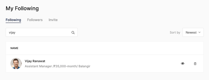 employer help manage following search following