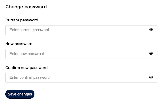 employer help setting tab change password