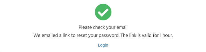 How can users change or reset passwords on the support portal? 5 support centre reset password go to email