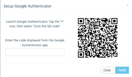 support centre update profile enable authenticator
