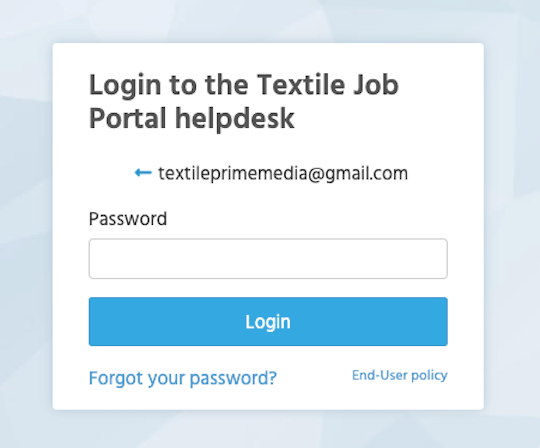 support centre update profile enter password