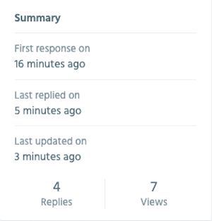 support centre reply to ticker summary